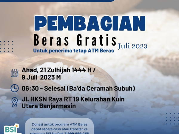 BANTUAN BERAS GRATIS