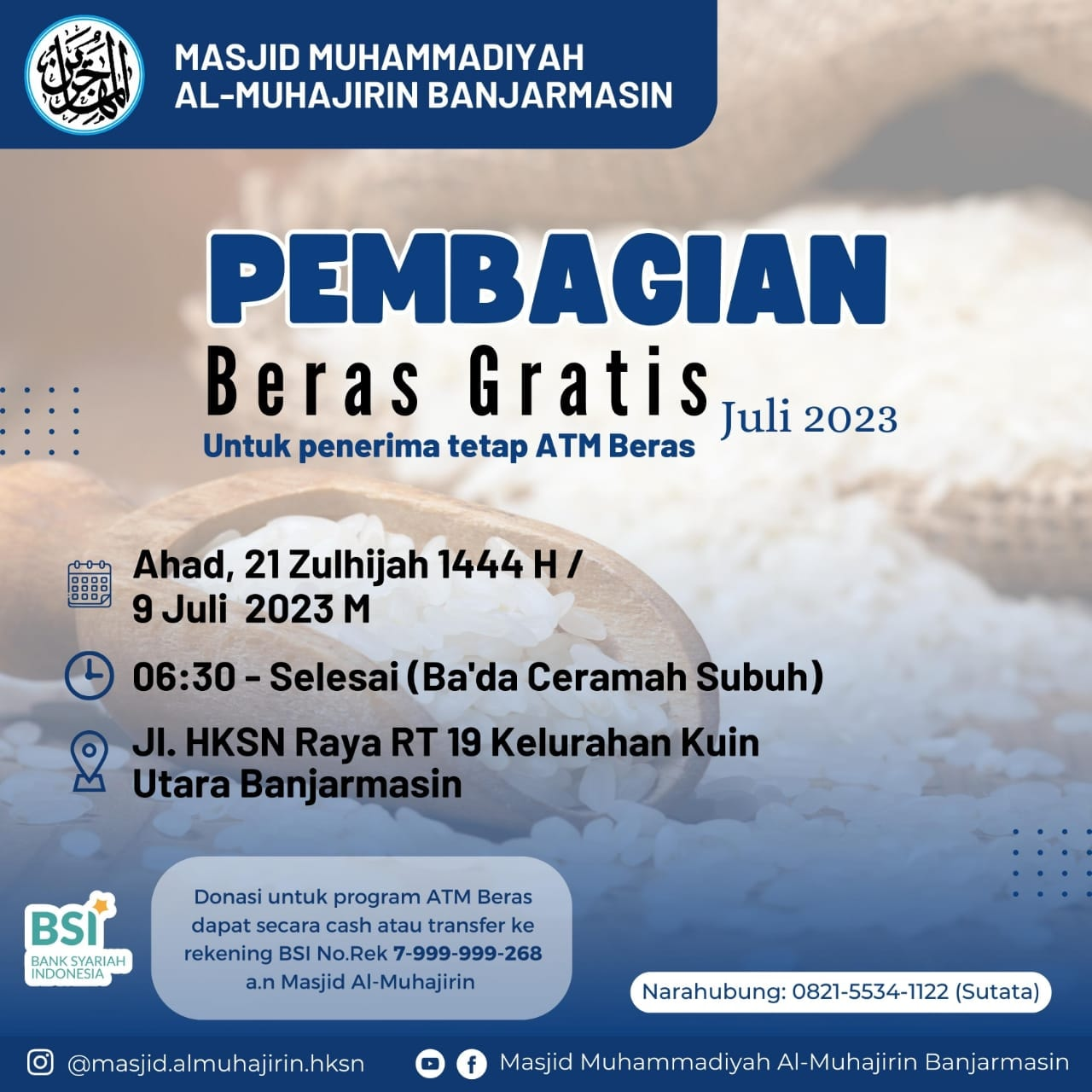 BANTUAN BERAS GRATIS