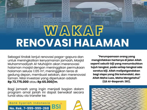 WAKAF RENOVASI HALAMAN