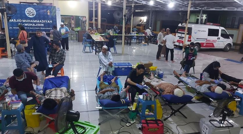Giat Kemanusiaan, Masjid Muhammadiyah Al-Muhajirin Gelar Donor Darah ke-29