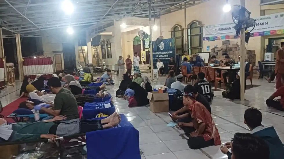Semangat Kebaikan di Bulan Ramadan: Donor Darah di Masjid Al-Muhajirin Banjarmasin Disambut Antusias