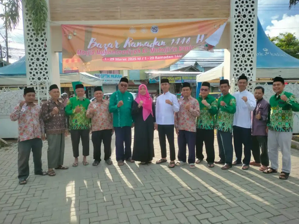 Meriahkan Ramadan, Masjid Muhammadiyah Al-Muhajirin Banjarmasin Gelar Bazar Ramadan 1446 H